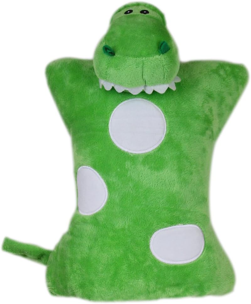 Cloudz Kids Super Soft N' Cuddly On Hand Animal Airplane Travel Pillow Pal! Keep Children Comfy and Supported with a Buddy While Traveling or just Resting at Home - Dinosaur - Image 1